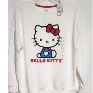 Hello kitty white sweatshirt woman size small